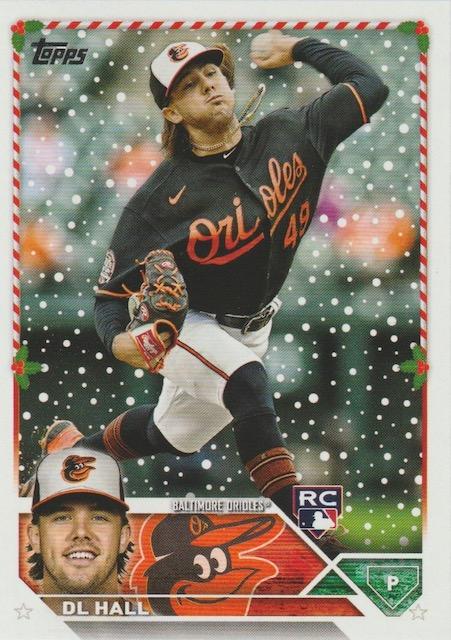 2023 Topps Holiday DL Hall RC H147 Baltimore Orioles