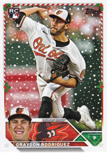 Load image into Gallery viewer, 2023 Topps Holiday Grayson Rodriguez RC H149 Baltimore Orioles
