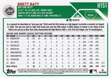 Load image into Gallery viewer, 2023 Topps Holiday Brett Baty RC H151 New York Mets
