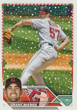 Load image into Gallery viewer, 2023 Topps Holiday Shane Bieber  H153 Cleveland Guardians
