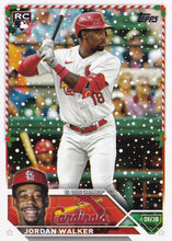 Load image into Gallery viewer, 2023 Topps Holiday Jordan Walker RC H154 St. Louis Cardinals
