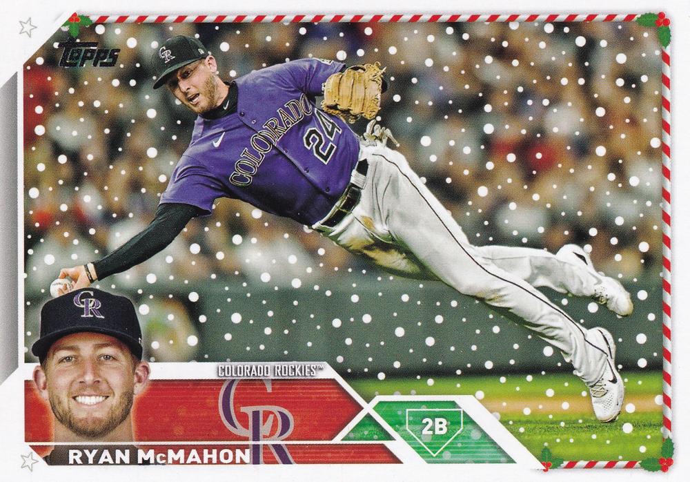 2023 Topps Holiday Ryan McMahon  H159 Colorado Rockies