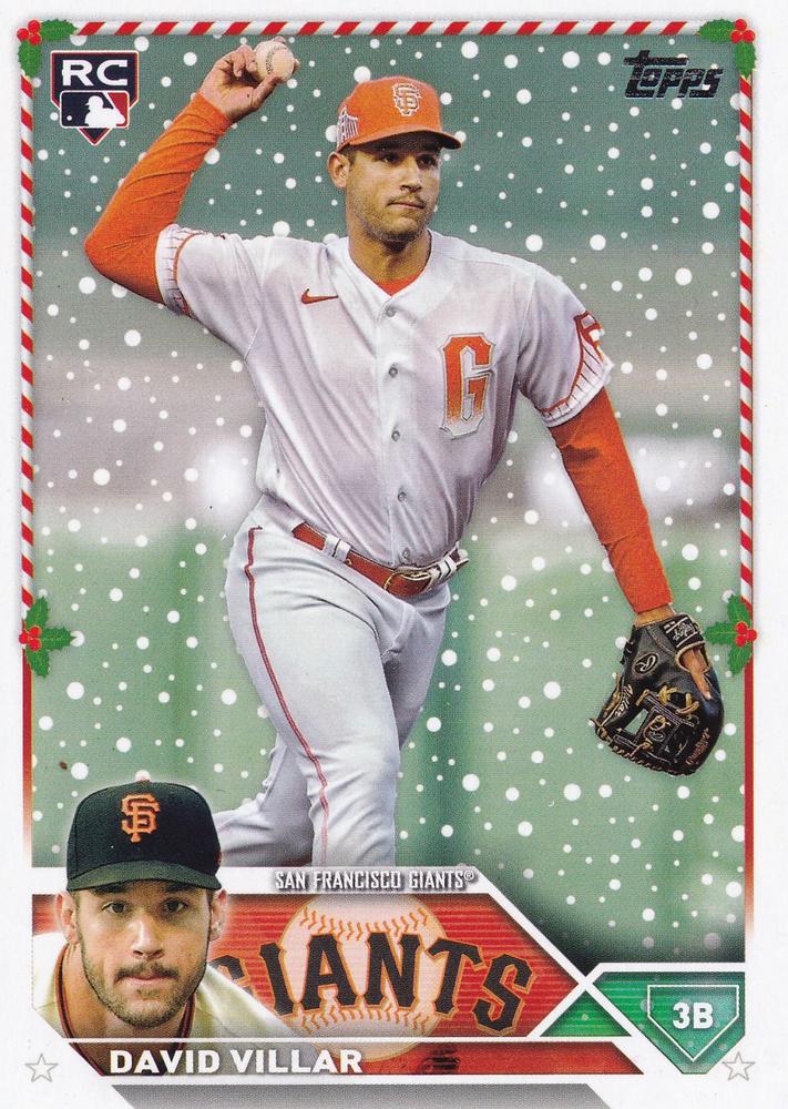 2023 Topps Holiday David Villar RC H161 San Francisco Giants