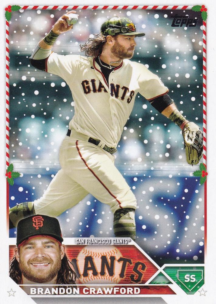 2023 Topps Holiday Brandon Crawford  H162 San Francisco Giants