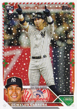 Load image into Gallery viewer, 2023 Topps Holiday Oswaldo Cabrera RC H163 New York Yankees
