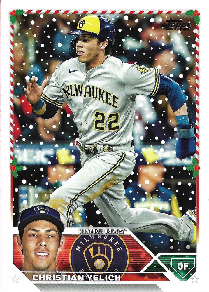 2023 Topps Holiday Christian Yelich  H164 Milwaukee Brewers