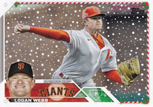 Load image into Gallery viewer, 2023 Topps Holiday Logan Webb  H168 San Francisco Giants

