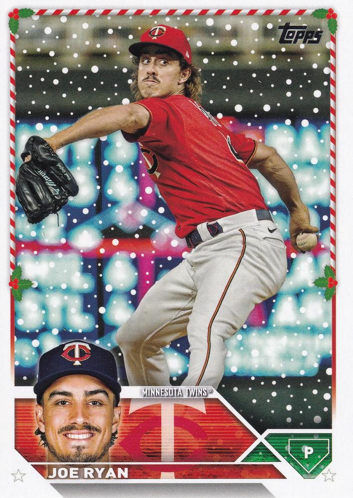 2023 Topps Holiday Joe Ryan  H173 Minnesota Twins