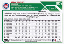 Load image into Gallery viewer, 2023 Topps Holiday Seiya Suzuki  H174 Chicago Cubs
