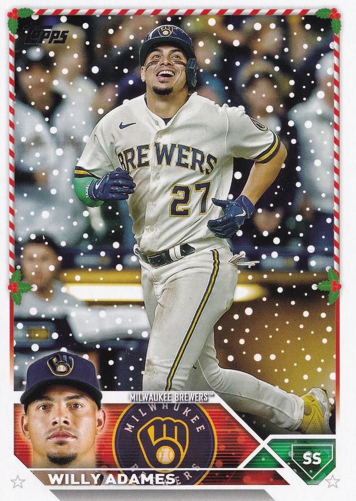 2023 Topps Holiday Willy Adames  H177 Milwaukee Brewers