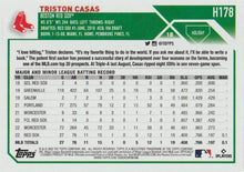 Load image into Gallery viewer, 2023 Topps Holiday Triston Casas RC H178 Boston Red Sox
