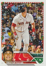 Load image into Gallery viewer, 2023 Topps Holiday Triston Casas RC H178 Boston Red Sox
