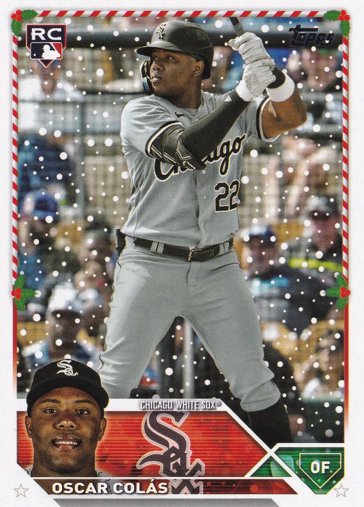 2023 Topps Holiday Oscar Colas RC H179 Chicago White Sox