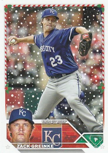 2023 Topps Holiday Zack Greinke  H180 Kansas City Royals