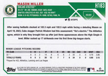 Load image into Gallery viewer, 2023 Topps Holiday Mason Miller RC H183 Oakland Athletics
