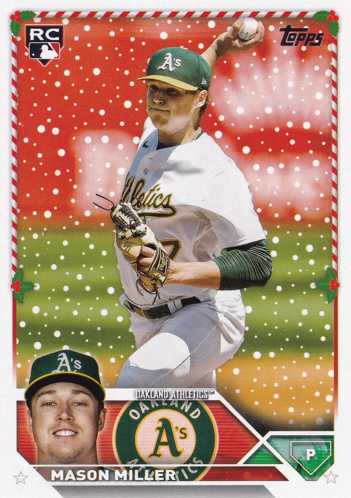 2023 Topps Holiday Mason Miller RC H183 Oakland Athletics