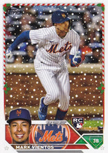 Load image into Gallery viewer, 2023 Topps Holiday Mark Vientos RC H185 New York Mets
