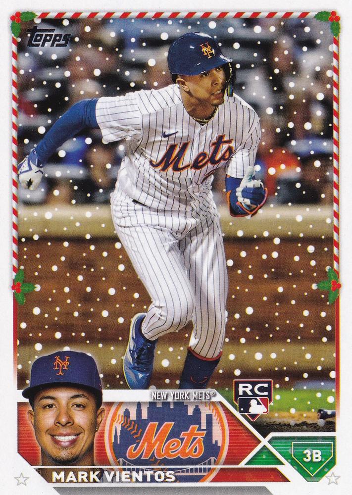 2023 Topps Holiday Mark Vientos RC H185 New York Mets