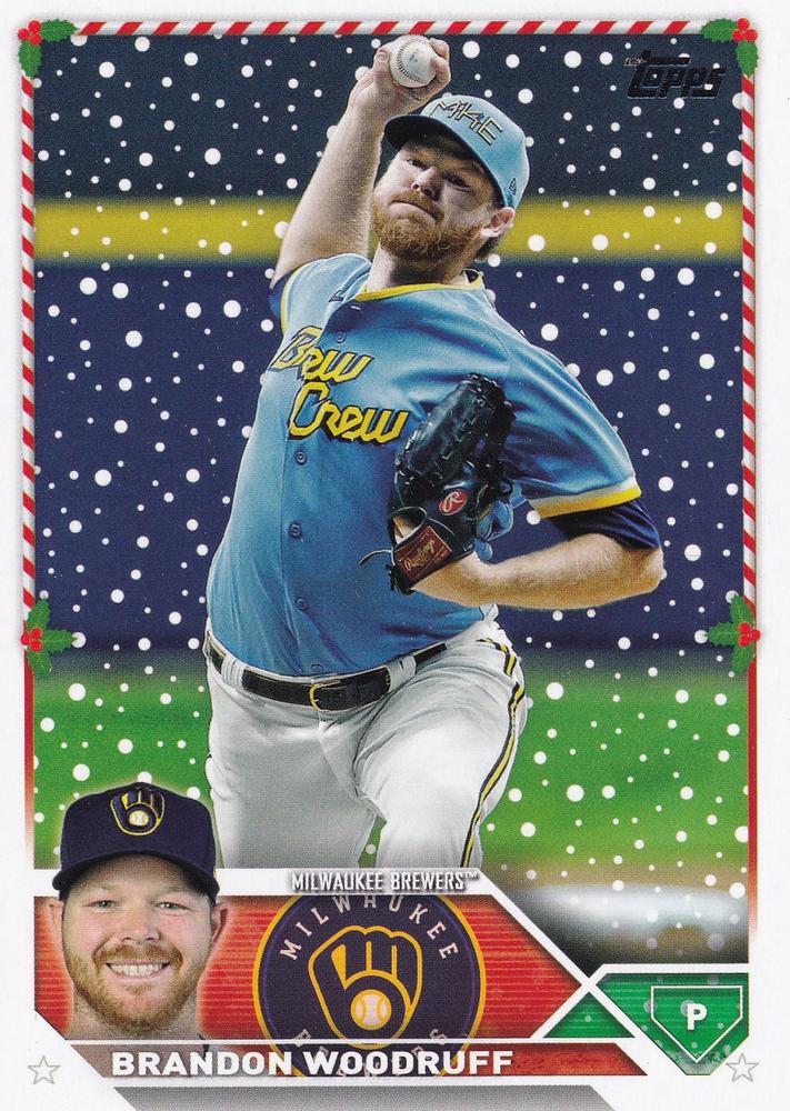 2023 Topps Holiday Brandon Woodruff H187 Milwaukee Brewers