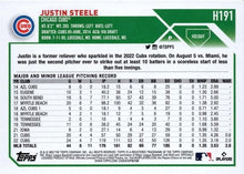 Load image into Gallery viewer, 2023 Topps Holiday Justin Steele RC H191 Chicago Cubs
