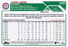Load image into Gallery viewer, 2023 Topps Holiday Jacob deGrom H197 Texas Rangers
