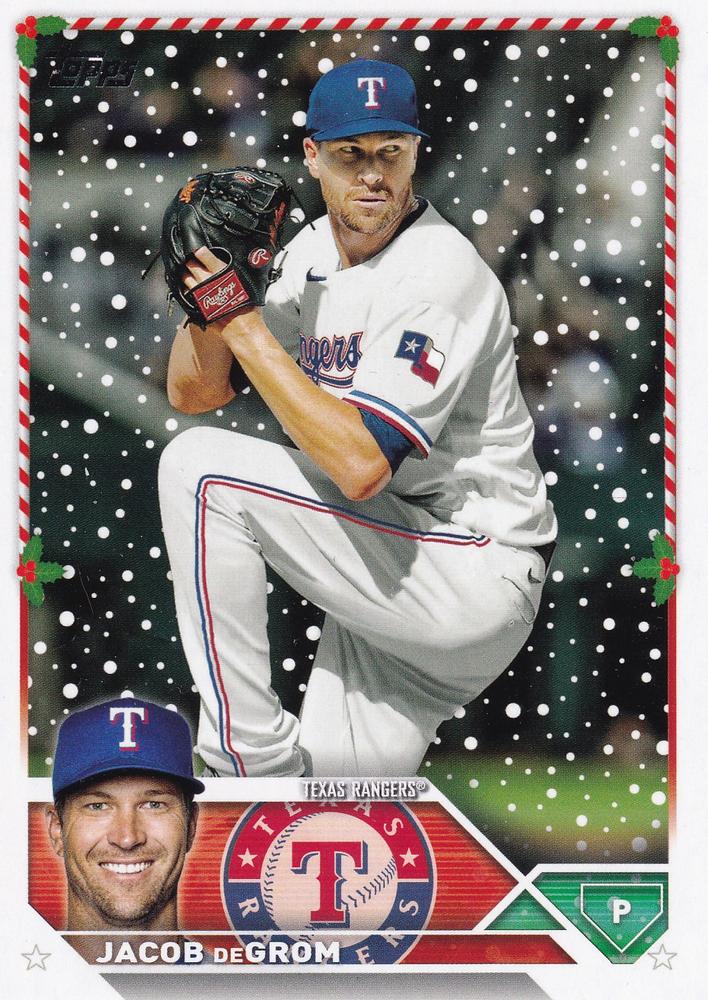 2023 Topps Holiday Jacob deGrom H197 Texas Rangers