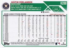 Load image into Gallery viewer, 2023 Topps Holiday Justin Verlander H200 Houston Astros
