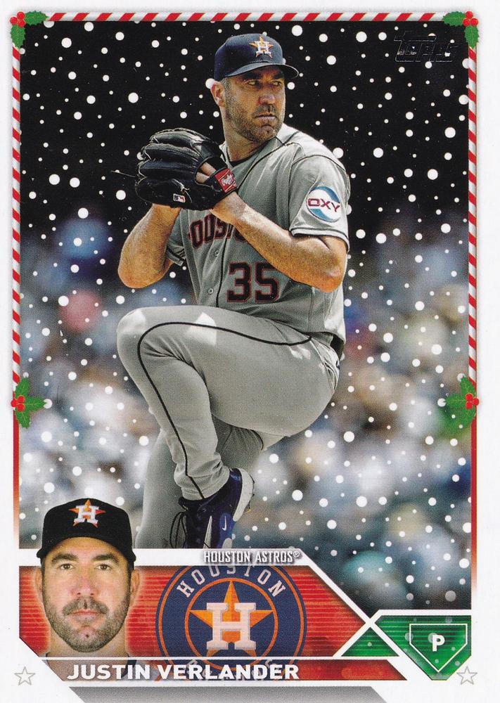 2023 Topps Holiday Justin Verlander H200 Houston Astros