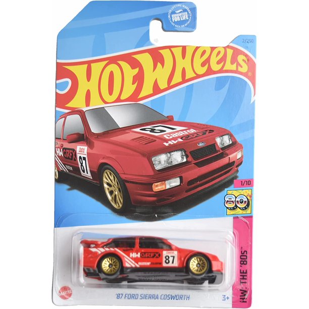 Hot Wheels '87 Ford Sierra Cosworth Red HW: The '80s 1/10 2/250