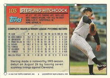 تحميل الصورة إلى عارض المعرض، 1994 Topps Sterling Hitchcock # 103 نيويورك يانكيز
