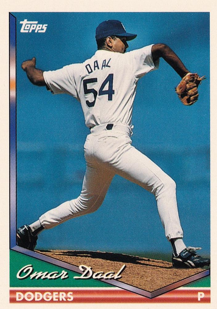 1994 Topps Omar Daal RC # 29 Los Angeles Dodgers