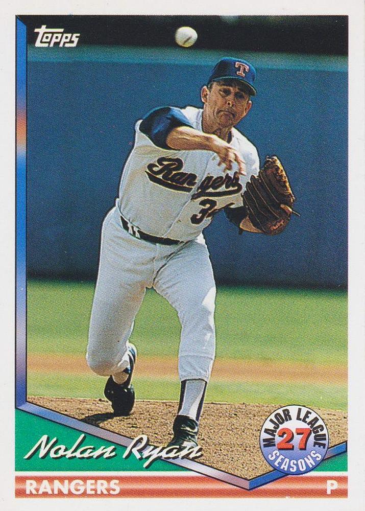 1994 Topps Nolan Ryan TRIB # 34 Texas Rangers