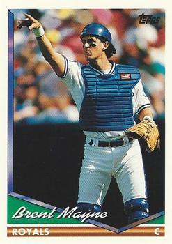 1994 Topps Brent Mayne # 38 Kansas City Royals