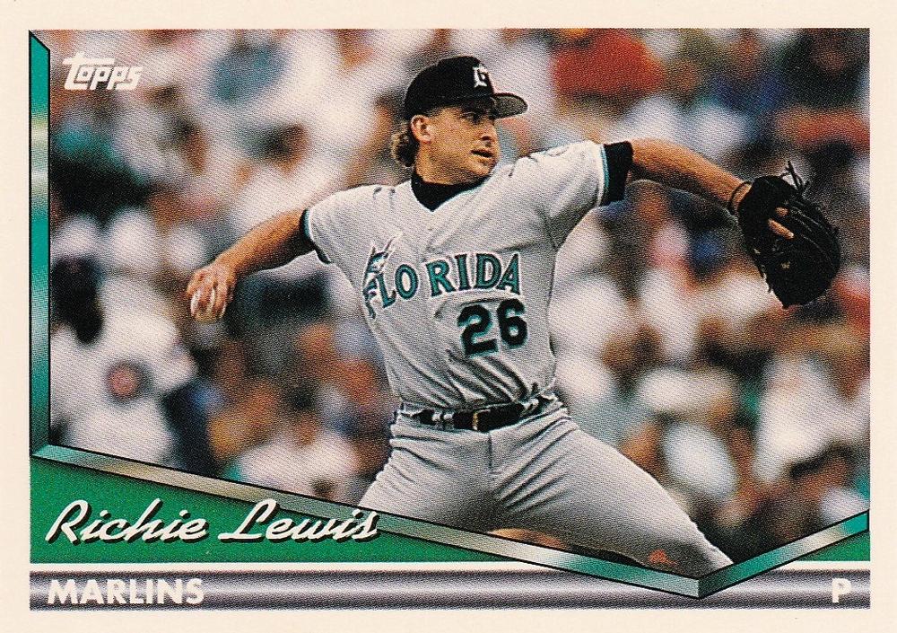 1994 Topps Richie Lewis # 47 Florida Marlins