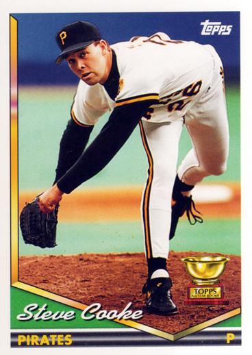1994 Topps Steve Cooke ASR # 72 Pittsburgh Pirates