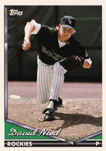 تحميل الصورة إلى عارض المعرض، 1994 Topps David Nied # 135 Colorado Rockies
