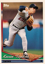 将图片加载到图库查看器，1994 Topps Kevin Tapani # 185 Minnesota Twins
