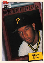Load image into Gallery viewer, 1994 Topps Andy Rice DPK, RC # 208 Pittsburgh Pirates
