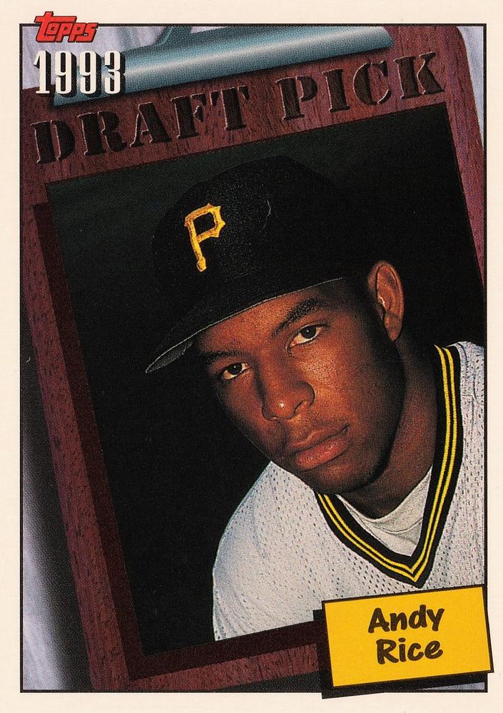 1994 Topps Andy Rice DPK, RC # 208 Pittsburgh Pirates