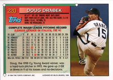 将图片加载到图库查看器，1994 Topps Doug Drabek # 220 Houston Astros
