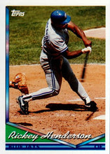 将图片加载到图库查看器，1994 Topps Rickey Henderson # 248 Toronto Blue Jays
