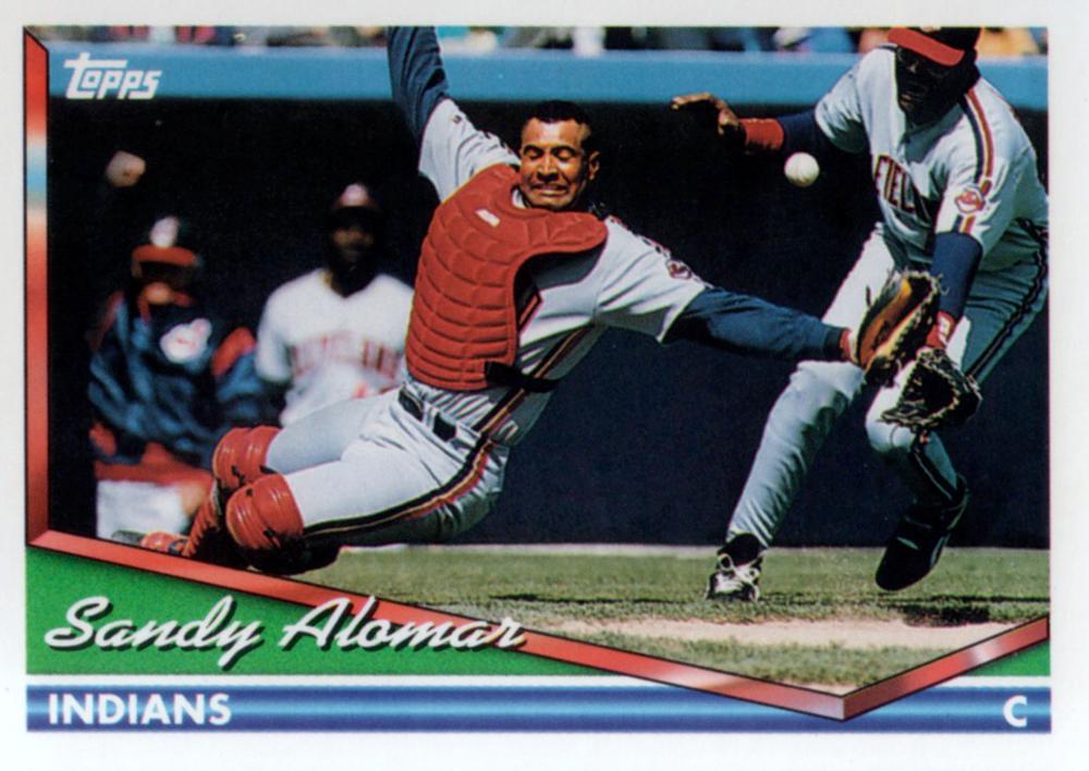 1994 Topps Sandy Alomar # 273 Cleveland Indians