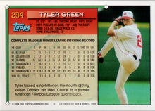 将图片加载到图库查看器，1994 Topps Tyler Green UER # 294 Philadelphia Phillies
