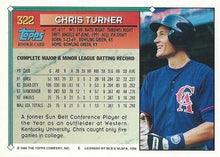 将图片加载到图库查看器，1994 Topps Chris Turner # 322 California Angels
