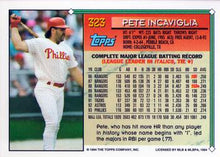 将图片加载到图库查看器，1994 Topps Pete Incaviglia # 323 Philadelphia Phillies
