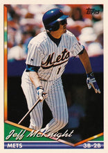 Load image into Gallery viewer, 1994 Topps Jeff McKnight # 331 New York Mets

