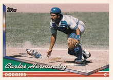 Load image into Gallery viewer, 1994 Topps Carlos Hernandez # 353 Los Angeles Dodgers
