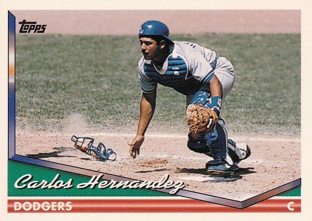 1994 Topps Carlos Hernandez # 353 Los Angeles Dodgers