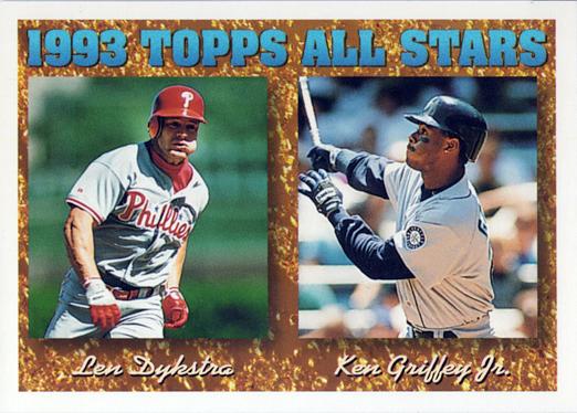 1994 Topps Len Dykstra / Ken Griffey, Jr. AS # 388 Philadelphia Phillies / Seattle Mariners
