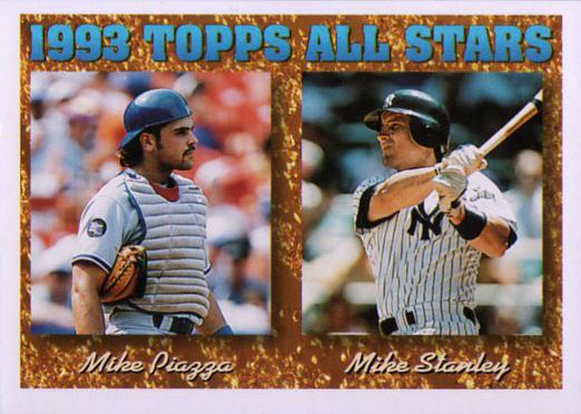 1994 Topps Mike Piazza / Mike Stanley AS # 391 Los Angeles Dodgers / New York Yankees